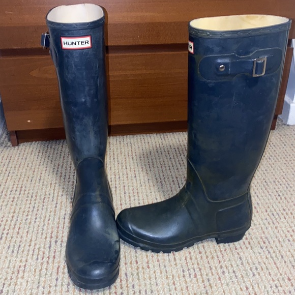 Hunter Matte Tall Rain Boots EU 40/41 - Picture 9 of 13